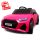 AUDI RS6 GT - elektromos kisautó, eredeti licence, rózsaszín