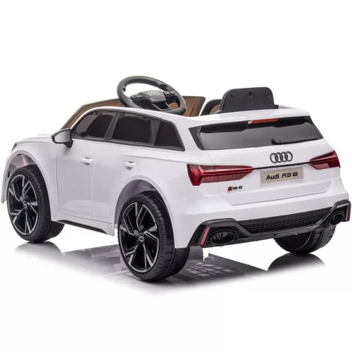 AUDI RS6 GT - elektromos kisautó, eredeti licence, fehér