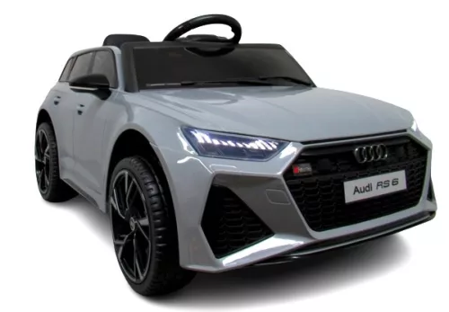 AUDI RS6 GT - elektromos kisautó, eredeti licence, szürke