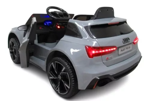 AUDI RS6 GT - elektromos kisautó, eredeti licence, szürke