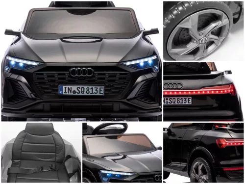 AUDI SQ8 - elektromos kisautó - fekete  