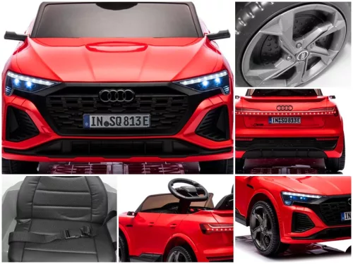 AUDI SQ8 - elektromos kisautó - piros  