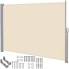 Kihúzható árnyékoló fal, belátásgátló 350X180CM, világos bézs