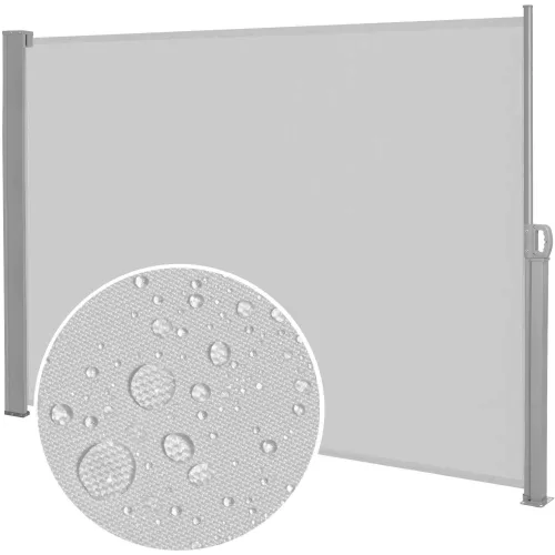 Kihúzható árnyékoló fal, belátásgátló 350X180CM, világos szürke