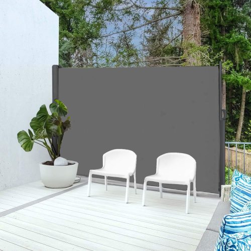Kihúzható árnyékoló fal, belátásgátló 300X200CM, antracit szürke