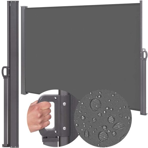 Kihúzható árnyékoló fal, belátásgátló 300X200CM, antracit szürke