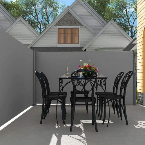 Kihúzható árnyékoló fal, belátásgátló 300X200CM, antracit szürke