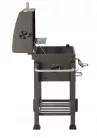 FASZENES KERTI GRILL FEDŐVEL, ÖNTÖTTVAS RÁCSSAL 114,5 x 60 x 108 CM