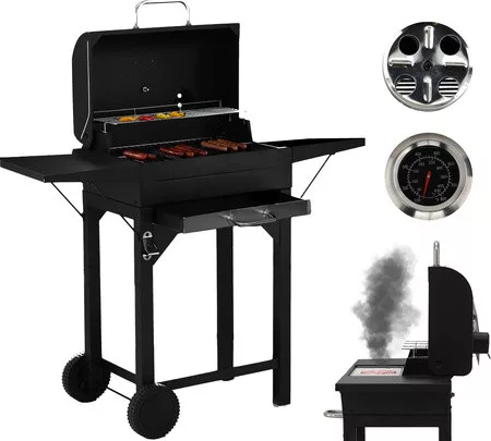 FASZENES KERTI GRILL FEDŐVEL