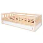 Fiókos (tárolós) faágy natúr (160x80cm )