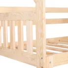 Házikó emeletes ágy natúr (160x80cm 2x )