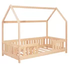 Ágy, házikó formában natúr (160x80cm )