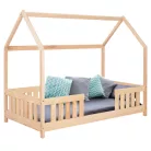 Ágy, házikó formában natúr (160x80cm )