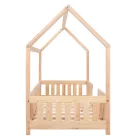 Ágy, házikó formában natúr (160x80cm )