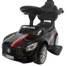 Mercedes AMG hasonmás bébitaxi tolókarral, J7, fekete