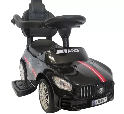 Mercedes AMG hasonmás bébitaxi tolókarral, J7, fekete