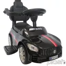 Mercedes AMG hasonmás bébitaxi tolókarral, J7, fekete