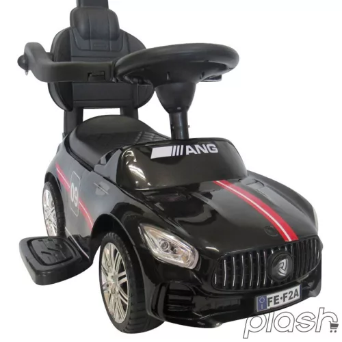 Mercedes AMG hasonmás bébitaxi tolókarral, J7, fekete