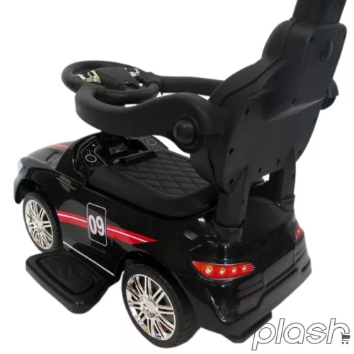 Mercedes AMG hasonmás bébitaxi tolókarral, J7, fekete
