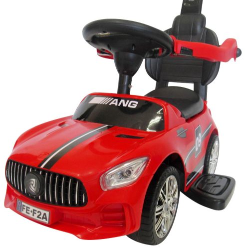 Mercedes AMG hasonmás bébitaxi tolókarral, J7, piros