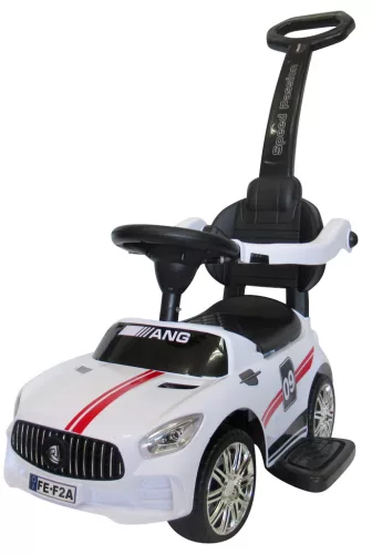 Mercedes AMG hasonmás bébitaxi tolókarral, J7, fehér
