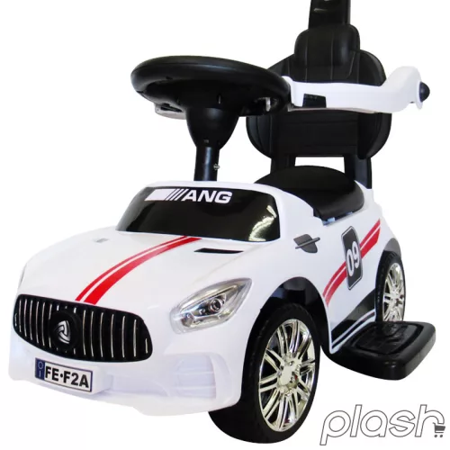 Mercedes AMG hasonmás bébitaxi tolókarral, J7, fehér