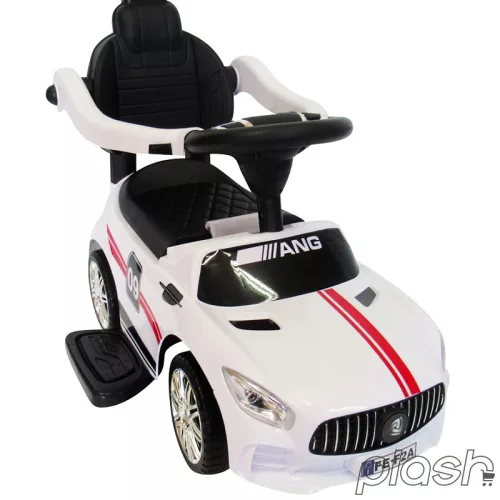 Mercedes AMG hasonmás bébitaxi tolókarral, J7, fehér