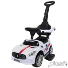 Mercedes AMG hasonmás bébitaxi tolókarral, J7, fehér