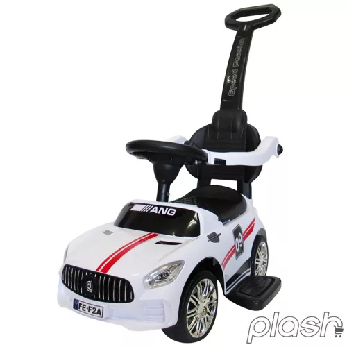 Mercedes AMG hasonmás bébitaxi tolókarral, J7, fehér