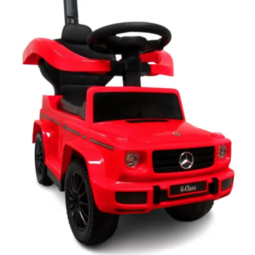 Mercedes AMG G350 bébitaxi, tolókarral, piros