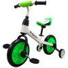 Gyermekbicikli, gyermek kerékpár 3 az 1-ben, fehér-zöld