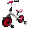 Gyermekbicikli, gyermek kerékpár 3 az 1-ben, fehér-rózsaszín