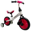 Gyermekbicikli, gyermek kerékpár 3 az 1-ben, fehér-rózsaszín