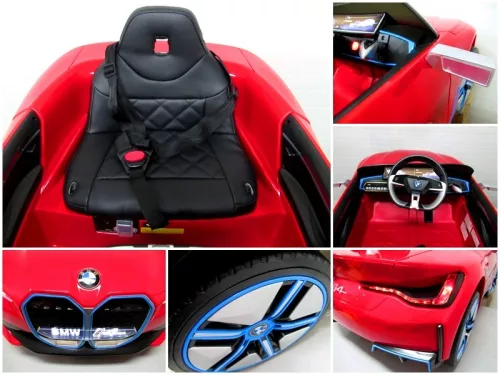 BMW i4 elektromos kisautó - piros