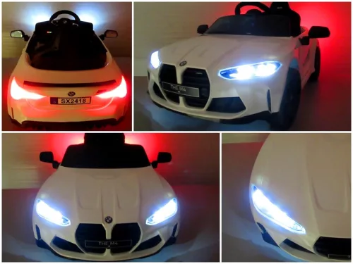 BMW M4 - elektromos kisautó - fehér