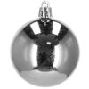 Karácsonyi gömb készlet 20 db-os, karácsonyfadísz, 4 cm, ezüst