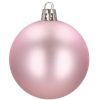 Karácsonyi gömb készlet 20 db-os, karácsonyfadísz, 4 cm, rózsaszín
