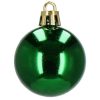 Karácsonyi gömb készlet 20 db-os, karácsonyfadísz, 4 cm, zöld