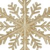 30 cm-es hópehely karácsonyfadísz, arany