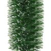 Karácsonyi girland, 3m, 10 cm átmérő, zöld-fehér