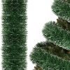 Karácsonyi girland, 6 m, 15 cm átmérő, zöld-fehér