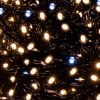 Karácsonyi égősor - 300 LED, meleg fehér, kék vaku, 24 m, karácsonyi fények IP44