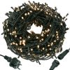 Karácsonyi égősor - 400 LED, meleg fehér, 24 m, karácsonyi fények, IP44