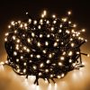 Karácsonyi égősor - 400 LED, meleg fehér, 24 m, karácsonyi fények, IP44