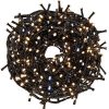 Karácsonyfa égősor 500 LED, 40m karácsonyi fények IP44, meleg+hideg fehér