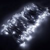 Távirányítós fényfüggöny, 306 led-es csillagfüzér, hideg fehér