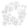 Függönylámpa, 180 led csillag, multikolor+hideg fehér