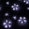 Távirányítós fényfüggöny, 136 led-es csillagfüzér, hideg fehér