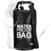 Vízálló táska, fekete, 30l-es vízhatlan zsák