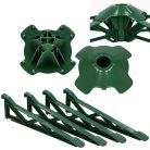 Élethű műfenyő - 220cm - ezüstfenyő, talppal